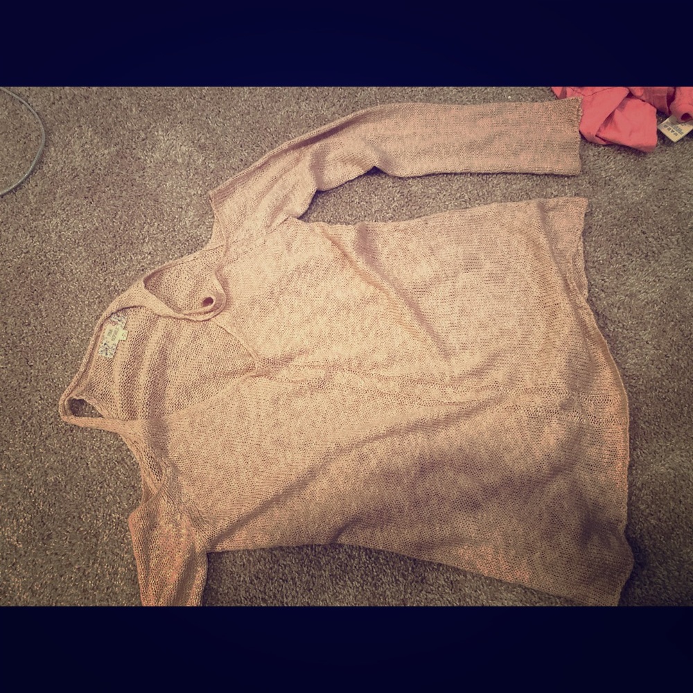 Rose Pink Off Thw Shoulder Sweater